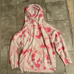 Victoria’s Secret PINK oversized hoodie tie-dye sweatshirt long and comfy